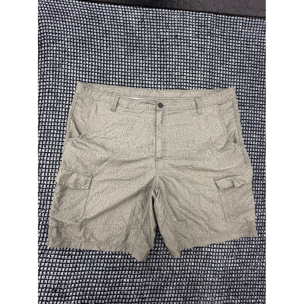 Magellan Outdoors Cargo Shorts Mens 44 Brown Excellent Water Repellent Hiking